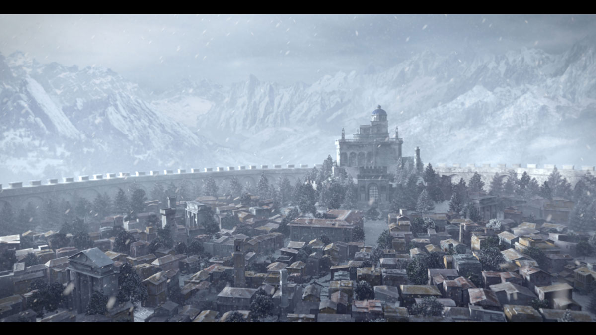 Isolated castle